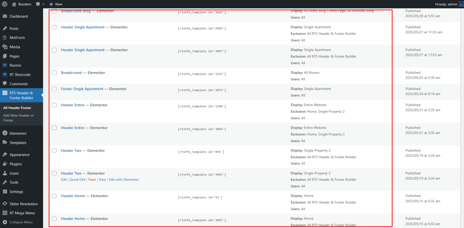 Edit Header Information – WordPress Themes & Plugin